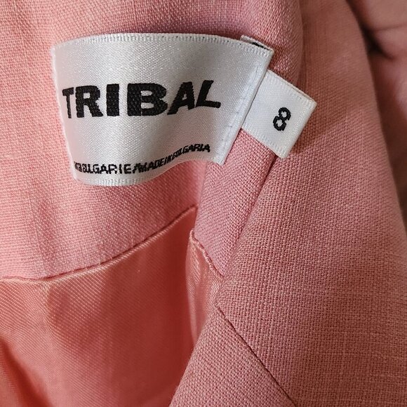 TRIBAL WOMENS SIZE 8 2 PIECE WEDDING ATTIRE PINK BLOUSE AND MATCHING SKIRT - Picture 13 of 14